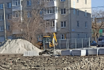В сквере на Серебрянке идет первый этап работ по благоустройству.